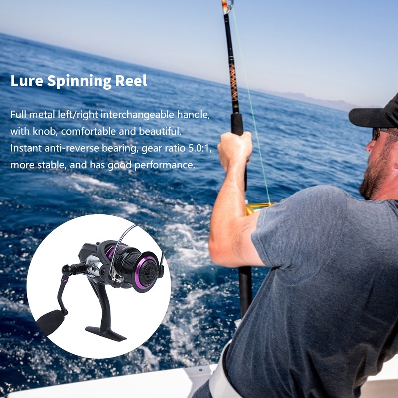High Quality Lure Spinning Reel Skirted Spool Sea Rod Fishing