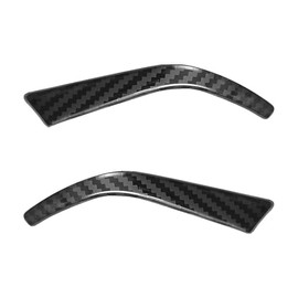 Ramuel Compatible with 2Pcs Steering Wheel Button Switch Cover Trim Carbon Fiber Stainless Steel Interior Accessories for Toyota Camry 2018-2023