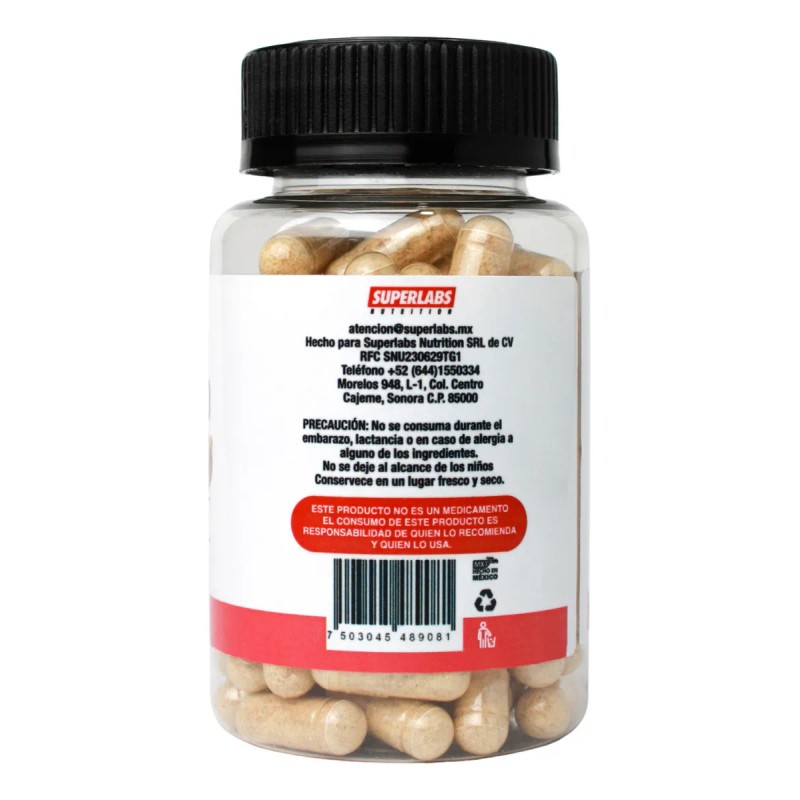 Fenogreco Superlabs Nutrition Cpsulas 500mg X 100 Libre Gluten Vegano