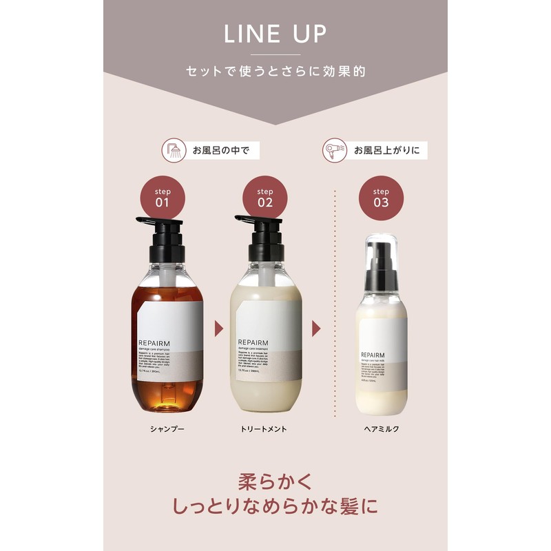 REPAIRM Damage Care Treatment, Intensive Damage Repair x Soft Lasting