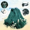 OUKANING 6.5x33FT Beach Fishing Drag Net Green Polyethylene Seine Bait