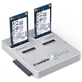 Coolpie CR311 3-in-1 SSD Cloner, USB3.2 Gen2*2 M.2 Reader, Supports M.2 NVMe/SATA, SATA 2.5''/3.5'' HDD