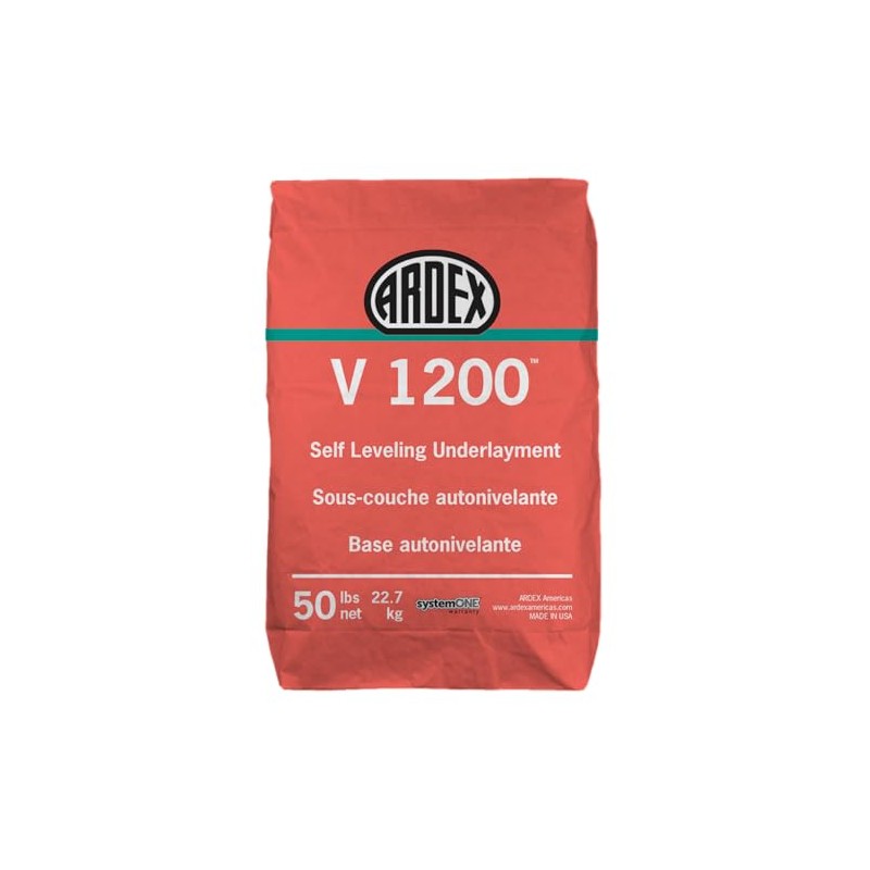 Ardex V 1200 Self-Leveling Underlayment, 50 Lbs Bag, for Interior
