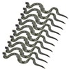 10pcs Inflatable Snakes Toy Scary Snake for Garden Farm Swimming