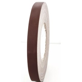 ALLTAPEDEPOT Gaffers Tape  Premium Grade,1/2"X 60YD (LOW GLOSS FINISH) DARK BROWN 1 ROLL