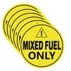 Mixed Fuel Only Vinyl Decal Sticker Label, 4 inches Waterproof