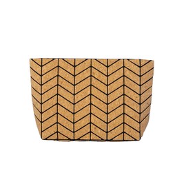 Cork Handbag crossbody shoulder bag Vegan Sustainable Eco friendly gift geometric herringbone design