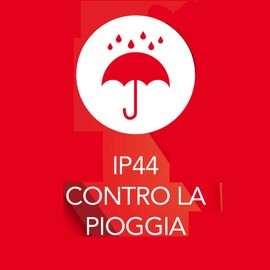 Poly Pool PP2601 Waterproof Shell for Connector Protection Plug – Outdoor Socket IP44 with Hook, red