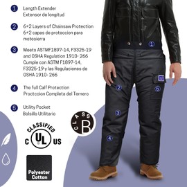 ZELARMAN Chainsaw Chaps, Chainsaw Safety Apron, Chainsaw Protection Pants for Loggers Forest Workers, Forestry Protective Gear