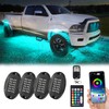 4Pods Upgraded Segmented Metal RGB LED Rock Lights Kit with