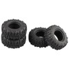Aimrock 4pcs 0.7" Tires RC Rubber Wheels Tyres for Axial