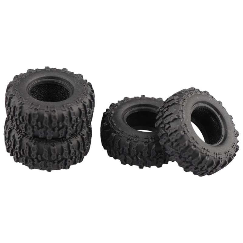 Aimrock 4pcs 0.7" Tires RC Rubber Wheels Tyres for Axial