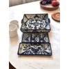 Five-Piece Talavera Casserole Baking Set - Blue and White, 13x9