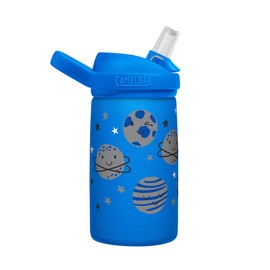 Camelback Eddie Plus Kids Stainless Steel 11.8 fl oz (350 ml), Space Smile Water Bottle, Vacuum Insulated, For Kids