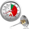 5070 Fryer Thermometer Replacement for Bayou Classic Deep Fryer, Stainless