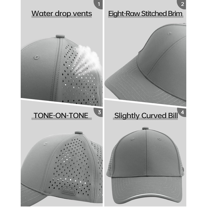 Zylioo XS/S/M/L/XL/XXL/3XL Men's Baseball Cap for Large/Small Head, Mesh Running