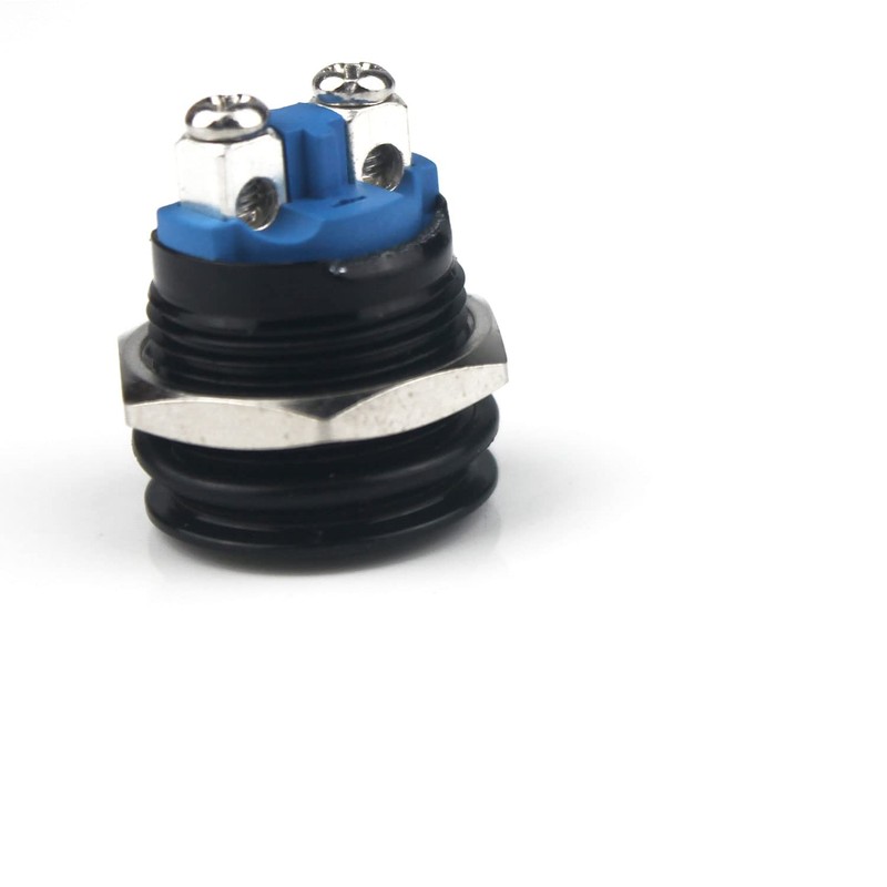 16mm Momentary Push Button Switch (3 Pack) - IP65 Waterproof,