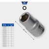 BRILLIANT TOOLS BT022815 1/2 Inch Hexagonal Socket, 24 mm [Powered