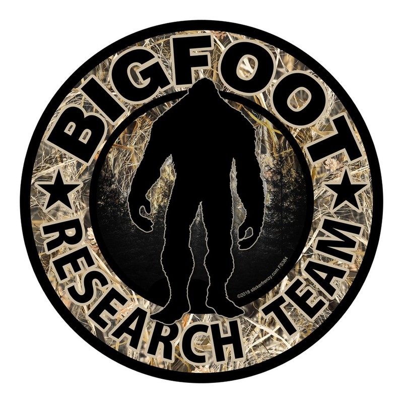 Bigfoot Research Team Grass CAMO Sticker - 3 Inches