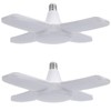 WULUN 2 Pack E27 Garage Light 60W Energy Saving 360