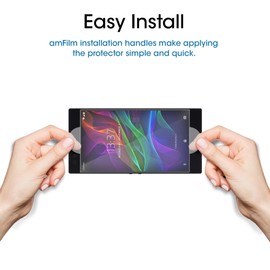 amFilm Glass Screen Protector for Razer Phone 2, Razer Phone (2 Pack) Tempered Glass