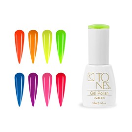 TONES Gel Polish Kit - Neon (8 Colors x 0.56 fl oz)