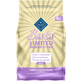 Blue Buffalo Basics Limited Ingredient Diet, Natural Puppy Dry Dog Food, Turkey & Potato 4-lb