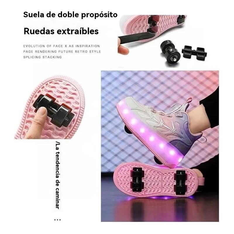 Patines De Ruedas Luminosos Para Niños