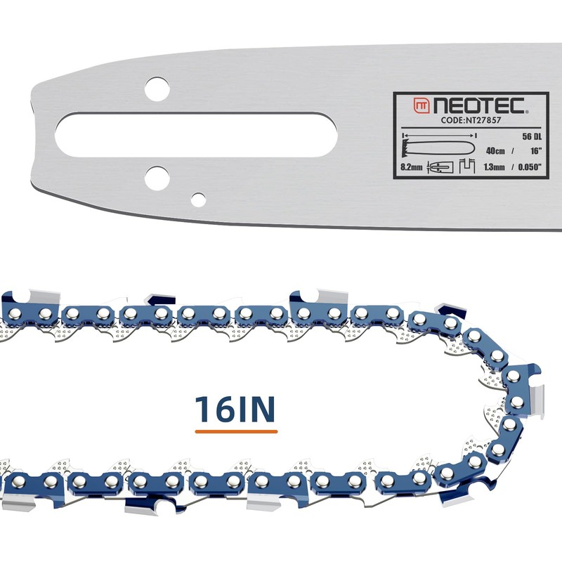 16-Inch Chainsaw Bar and Advance Cut Chainsaw Chain Combo, 3/8“LP