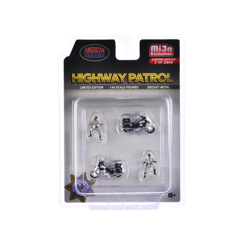 DCD Limited Edition 4-Piece 1/64 Scale Diecast Figure Set 'Highway