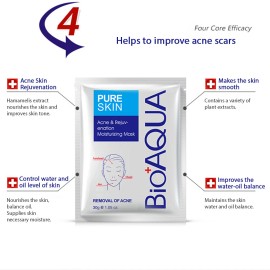 BIOAQUA Face Mask Skin Care Acne Treatment Removal Spots Blemish Marks Cream - 20