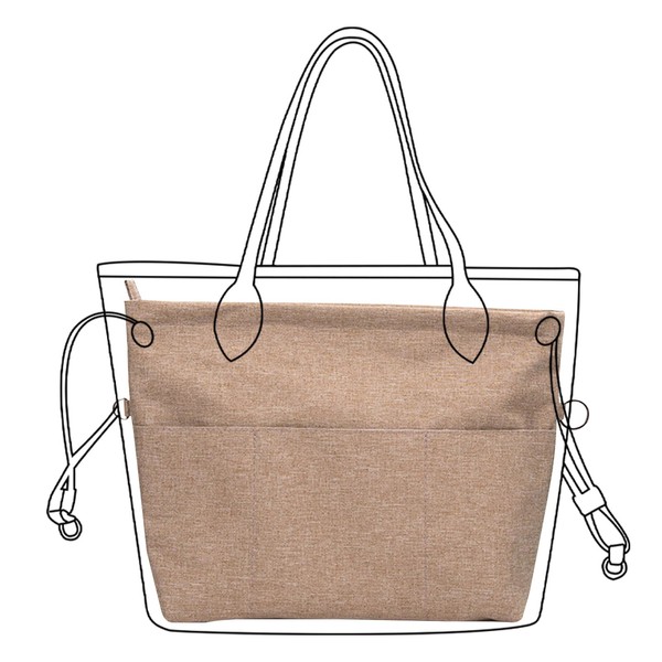 Lckaey Premium Nylon Purse Organizer for neverfull Tote Handbag insert