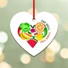 CafePress Eat Well Feel Swell 3.25" x 3" Wood Heart