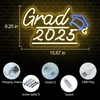 HMASYO Congrats Grad Neon Sign with Cap, Graduation Decorations 2025