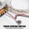 Pack of 2 12 V LED Touch Dimmer Switch: DC