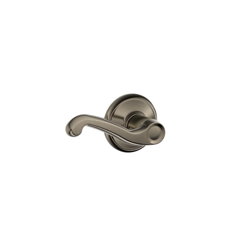 SCHLAGE F10FLA620 Flair Passage Lever, Antique Pewter