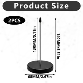 Memo Holder, Pack of 2 Note Skewers, Receipt Holder, Note Holder, Receipt Holder, Cash Receipt Storage, Stainless Steel Receipt Holder, Bills Spike for Kitchen, Hotel, Restaurant, Cafe, Office