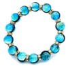 Shiny Firefly Glass Bracelet Hateruma Blue Glitter Men's Women's Okinawa
