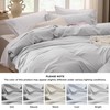 Bedsure Bedsure Light Grey California King Duvet Cover - Prewashed