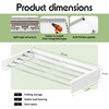 BOQORAD Clothes Drying Rack Wall Mounted 32“,Drying Rack Clothing Wall