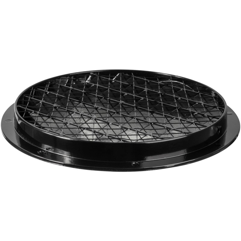 Repa Market 8 Inch (Duct Opening Size) Black Aluminum Gable