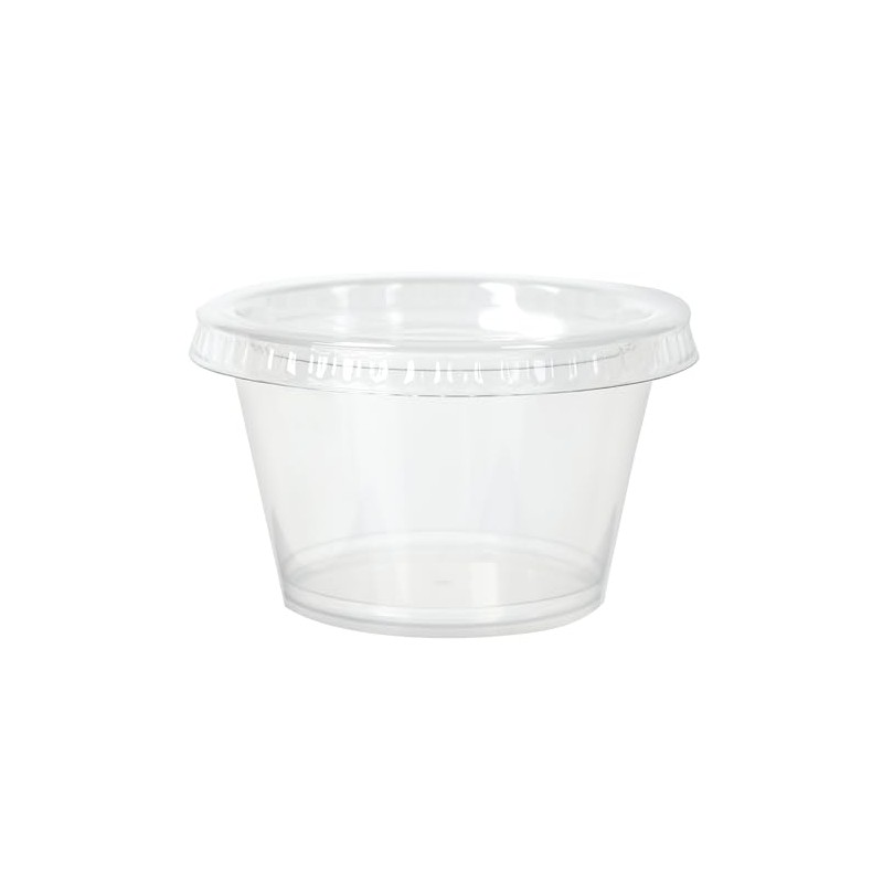 Made in Japan, Heat Resistant Pudding Cups with Lids, 3.4