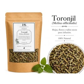 Herbolaria Selecta Toronjil (Melisa officinalis), T Herbal para Infusin, Hojas y Tallos Secos, 100 Natural, 50 g                                      