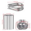 YSDMY 70 Pcs Wire Rope Thimble Sets, Stainless Steel Thimble