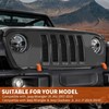 SQQP Bumper Tow Hook Covers 2Pcs Compatible with 2007-2018 Jeep