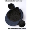 A&J DESIGN Gorro de tweed clásico para niños, Azul marino,