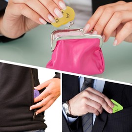 Little Daily Pill Box Case AM PM for 7 Day, Small Pocket Purse Pills Holder, Cute Drug Organiser Container 2 Times a Day