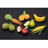 Set of 7 Magnets Fruit Vegetable Miniblings Fridge Magnet Pear