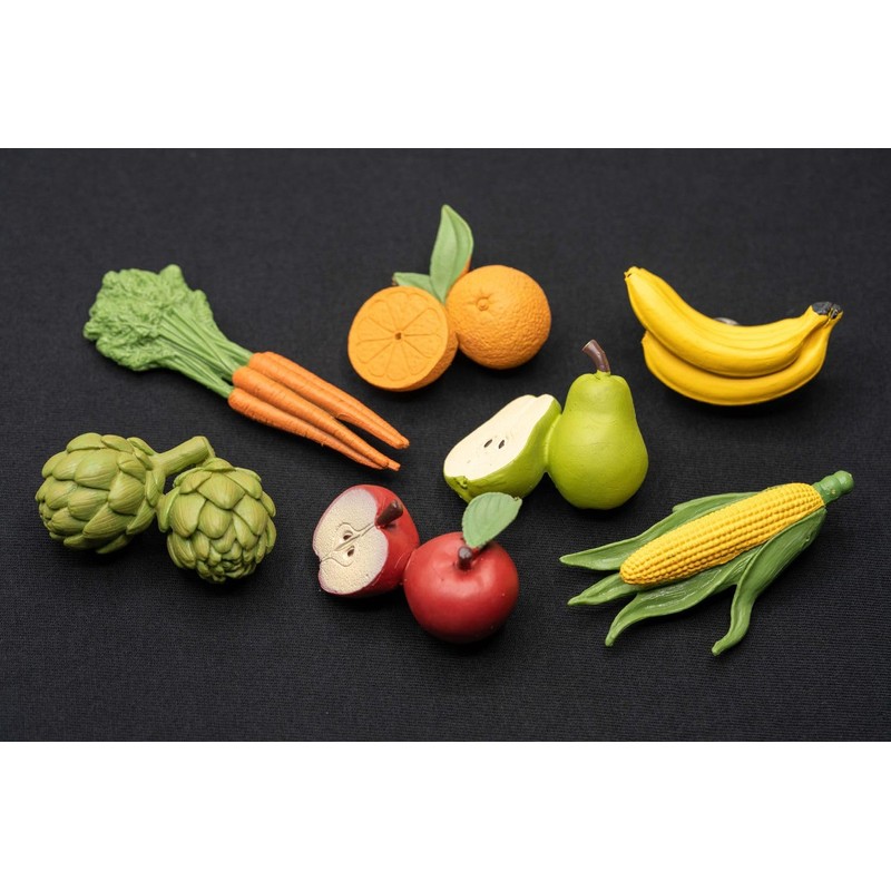 Set of 7 Magnets Fruit Vegetable Miniblings Fridge Magnet Pear