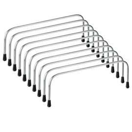 sourcing map Metal Internal Wire Frames - 7.87" 10Pcs Tubular Bag Frame Rectangle Bag Handles for Lunch Bag Purse Bag Backpack DIY Making